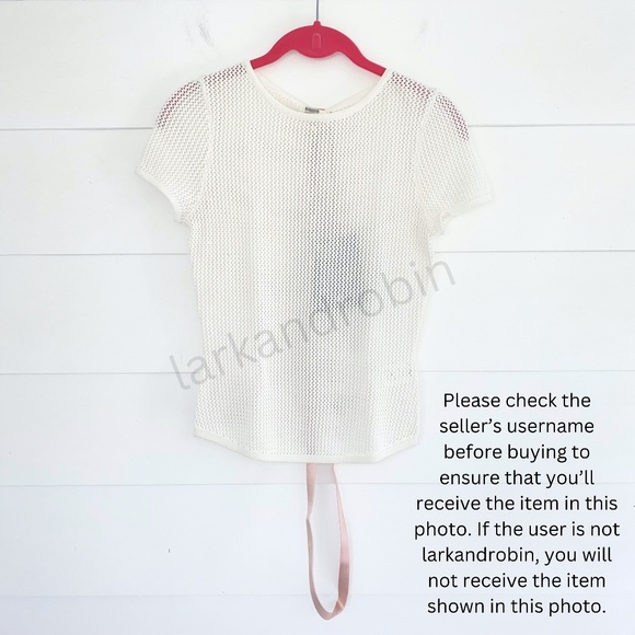 NEW House of CB Yves Knit Top White Small - Picture 15 of 17